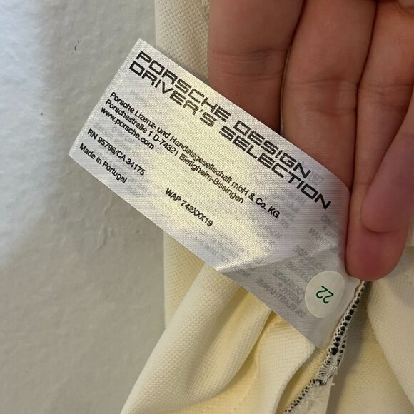 Porsche Design Drivers Selection Women's Polo Shirt Zipper Neck Off White S NWT - Picture 9 of 9